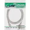 Kabel zasilający InLine, CEE 7/7 kątowy / 3-stykowe złącze IEC C13 męskie, szary, 1,5m