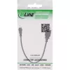 Kabel InLine USB 2.0, żeńskie A / męskie Mini 5-pin, 0,2 m, Mini-USB B, USB A, USB 2.0, Męski/Żeński, Czarny
