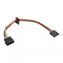 Wewnętrzny kabel zasilający InLine 1x 4pin Molex / 2x SATA Power 0.30m