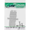 InLine adapter światłowodowy metalowy duplex LC/LC SM z ceramiczną tuleją i kołnierzem