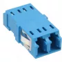 Adapter światłowodowy duplex LC/LC SM z tuleją ceramiczną niebieski InLine 89989D