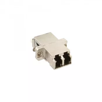 Adapter światłowodowy InLine Metalowy Dupleks LC/LC MM Tuleja Ceramiczna z Kołnierzem 89989M