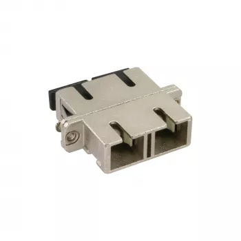 InLine światłowodowy adapter metalowy duplex SC/SC MM z ceramiczną tuleją i kołnierzem