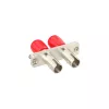 InLine Adapter światłowodowy metalowy duplex ST/ST MM tulejka ceramiczna z kołnierzem