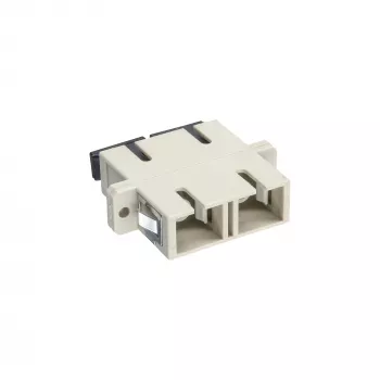Dwukierunkowy adapter światłowodowy SC/SC MM z ceramiczną tuleją i kołnierzem InLine 89992A