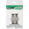 Dwukierunkowy adapter światłowodowy SC/SC MM z ceramiczną tuleją i kołnierzem InLine 89992A