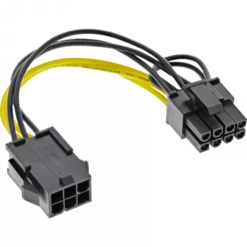 Wewnętrzna przejściówka zasilająca InLine 6-stykowa / 8-stykowa do kart graficznych PCIe PCI-Express
