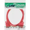 InLine kabel null modem DP9 Pin żeński / żeński, wtryskowo formowany, czerwony, 2 m