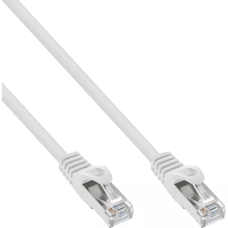 Kabel krosowy InLine SF/UTP kat.5e biały 50m