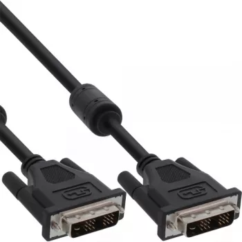 Kabel InLine DVI-D 24+1 męski/męski Dual Link 2x ferrytowy dławik 5m