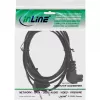 Kabel zasilający InLine, wtyk Euro / wtyk Euro8 kątowy, czarny, 2m
