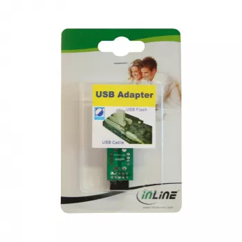 InLine Adapter USB 2.0 wewnętrzny 2x USB A żeński na złącze na płycie głównej 33440I