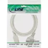 Kabel zasilający InLine, CEE 7/7 prosty / 3-pin IEC C13 męski, szary, 1,5 m