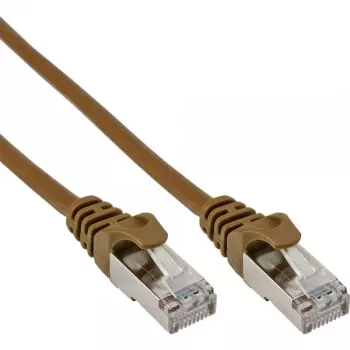 Kabel krosowy InLine SF/UTP Kat.5e brązowy 1,5 m