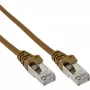 Kabel krosowy InLine SF/UTP Kat.5e brązowy 1,5 m