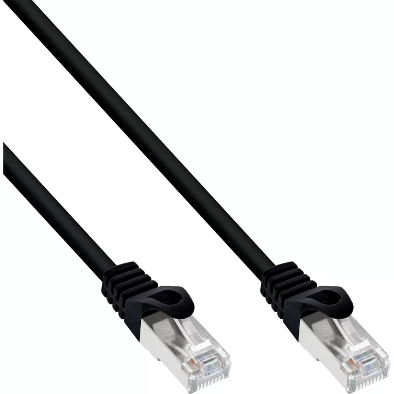 InLine Patch kabel SF/UTP Cat.5e czarny 7,5m