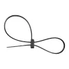 Opaski kablowe InLine z podwójną główką montażową 300 mm x 4,8 mm, nylon, czarne, 100 szt.
