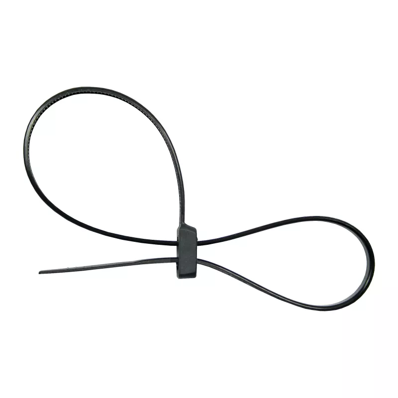 Opaski kablowe InLine z podwójną główką montażową 300 mm x 4,8 mm, nylon, czarne, 100 szt.