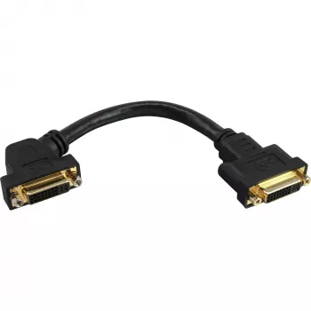 adapter kablowya InLine DVI-I 24+5 DVI żeński / żeński z kołnierzem 0,2 m