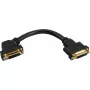 adapter kablowya InLine DVI-I 24+5 DVI żeński / żeński z kołnierzem 0,2 m