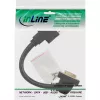 adapter kablowya InLine DVI-I 24+5 DVI żeński / żeński z kołnierzem 0,2 m