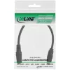 adapter kablowy audio InLine, 3.5 mm stereo złącze żeńskie na żeńskie, z pojedynczym oplotem, 0,2 m