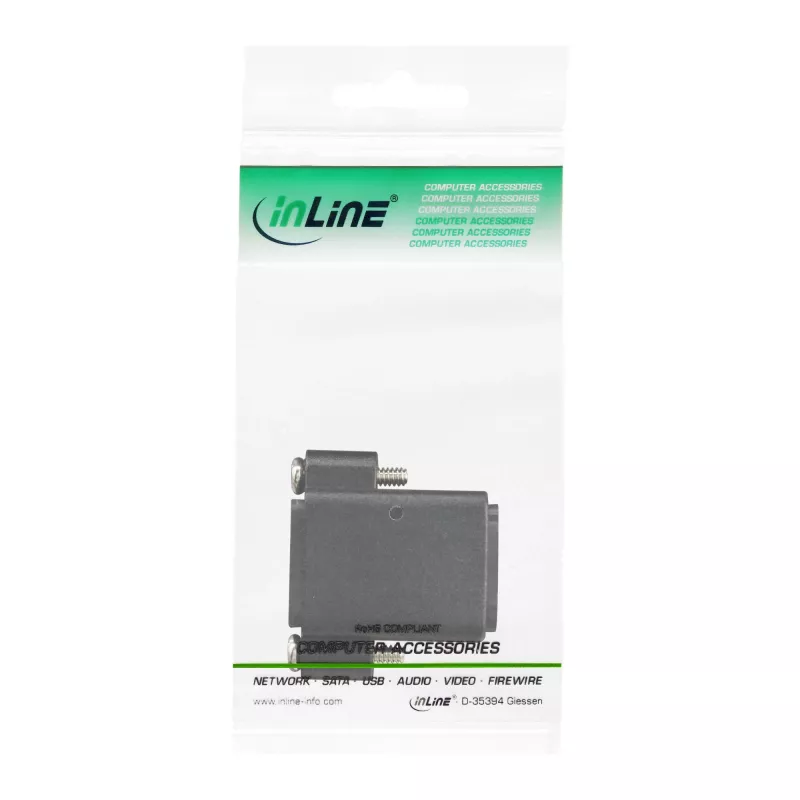 InLine Adapter HDMI Typ A gniazdo / gniazdo pozłacane z kołnierzem, 4K2K