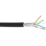 Kabel krosowy InLine S/FTP PiMF Kat.6A bezhalogenowy 500 MHz czarny 100 m