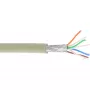 InLine Patch kabel S/FTP PiMF Cat.6A bezhalogenowy 500MHz szary 100m