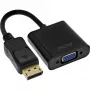 adapter kablowya DisplayPort InLine Basic, wtyk DP / gniazdo VGA, czarny, 0,15 m