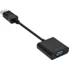 adapter kablowya DisplayPort InLine Basic, wtyk DP / gniazdo VGA, czarny, 0,15 m