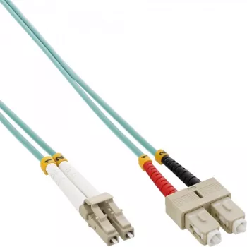 Kabel światłowodowy duplex LC/SC InLine 88641O 50/125µm OM3 1m