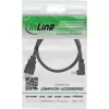 InLine High Speed HDMI kabel with Ethernet, kątowy, 1m