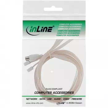 Antena dipolowa InLine do FM złącze IEC 75 omów 46230 InLine