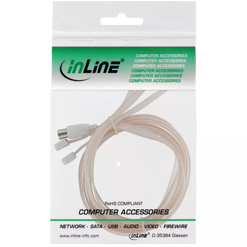Antena dipolowa InLine do FM złącze IEC 75 omów 46230 InLine