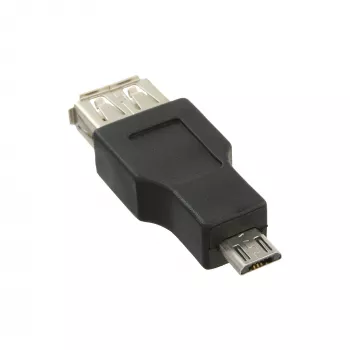 Adapter Micro USB InLine Micro-B męski USB A żeński 31604