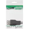 Adapter Micro USB InLine Micro-B męski USB A żeński 31604