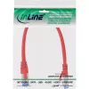 InLine Patch kabel S/FTP PiMF Cat.6A halogen free 500MHz czerwony 0.25m