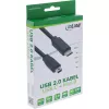 InLine USB 2.0 kabel, USB-C male / mini-B male (5pin), Czarny, 1m