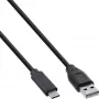 Kabel USB 2.0 InLine 35736 USB-C męski / USB-A męski czarny 0.5m