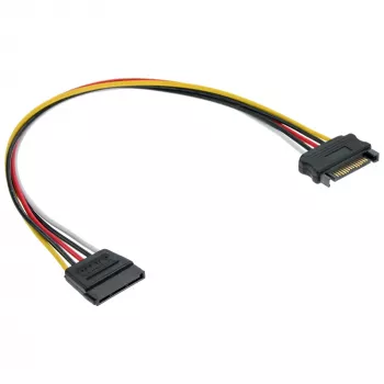 Przedłużacz zasilania SATA męski/żeński 0,30 m InLine 29651A