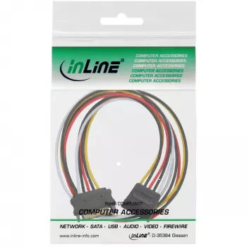 SATA Power Supply Extension kabel male/female 1m InLine 29651C
