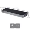 StarTech.com Stacja dokująca 4K USB-C, potrójna stacja dokująca do monitorów UHD 4K, Mac i Windows, USB-C na HDMI i DisplayPort, zasilanie 60 W, hub USB 5 Gb/s 5x – TAA