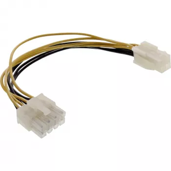 Adapter zasilania płyty głównej InLine 12 V ATX1.3 4-pinowe gniazdo / ATX2.0 8-pinowa wtyczka