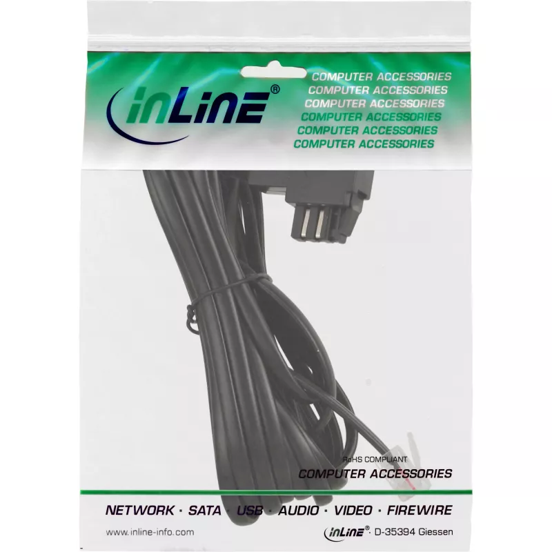 InLine TAE-N kabel TAE-N / RJ11 Adapter 6P2C bridged 6m