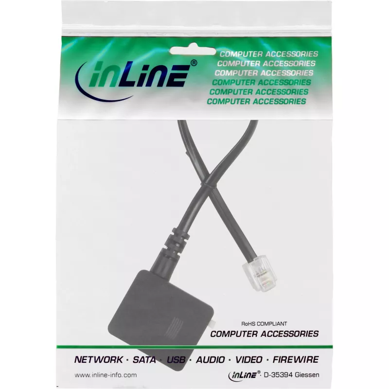 adapter kablowyowy TAE RJ11 6P4C męski na TAE-N żeński InLine 69946