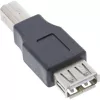 Adapter USB 2.0 Typ A żeński / Typ B męski InLine 33442