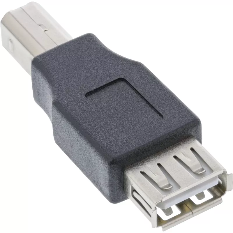 Adapter USB 2.0 Typ A żeński / Typ B męski InLine 33442