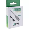 adapter kablowya InLine USB 2.0, wtyk USB typu A męski / złącze pinowe męskie, 0,40 m