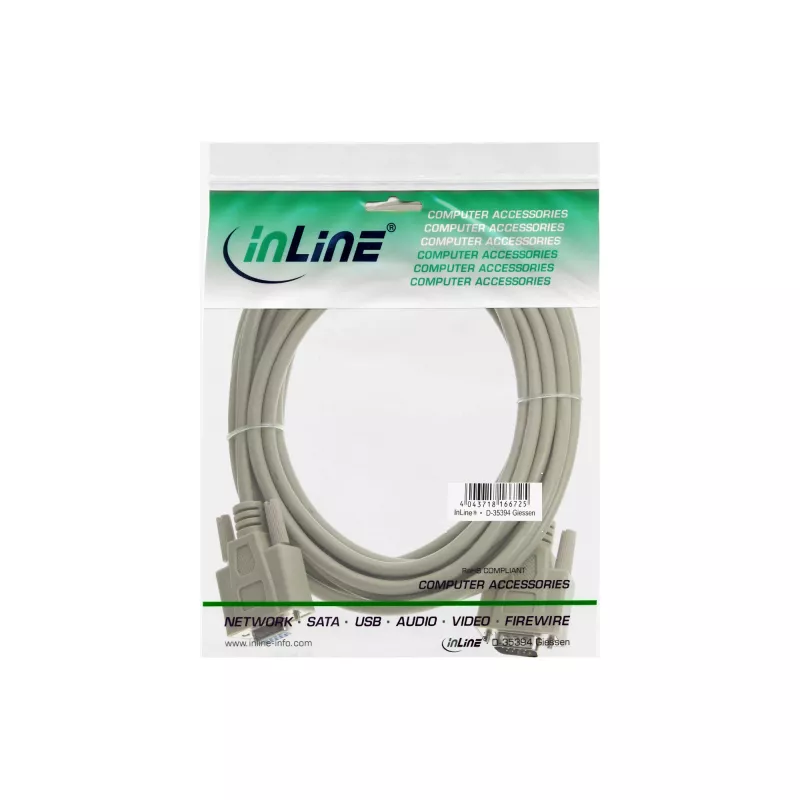 Kabel InLine VGA 15 HD męski/żeński beżowy 3m